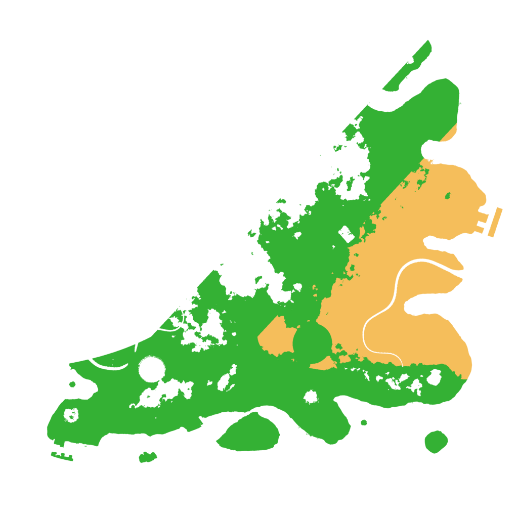 Biome Rust Map: Procedural Map, Size: 3500, Seed: 1155793273
