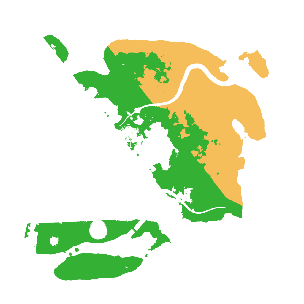 Biome Rust Map: Procedural Map, Size: 3000, Seed: 511685511