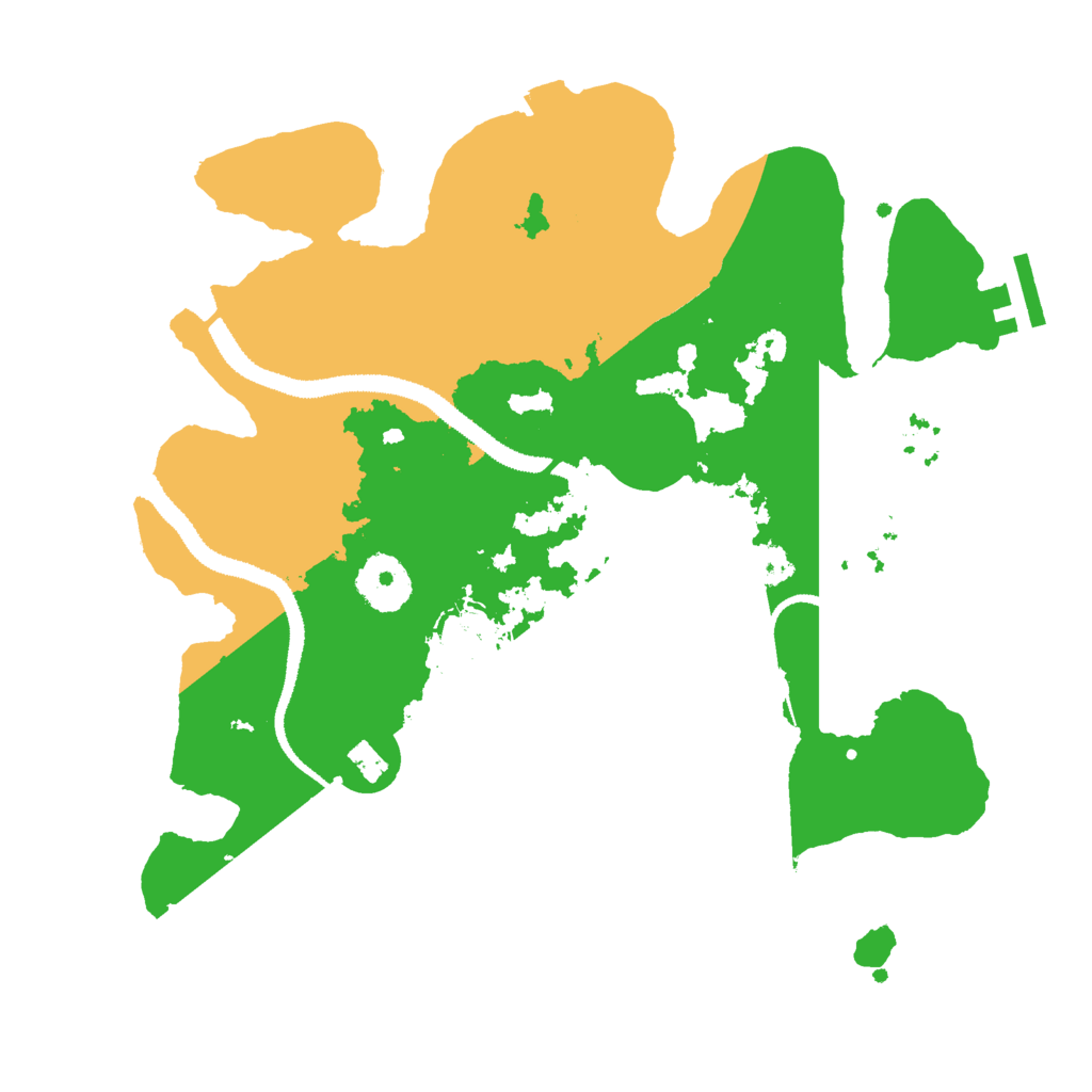 Biome Rust Map: Procedural Map, Size: 3000, Seed: 8793506