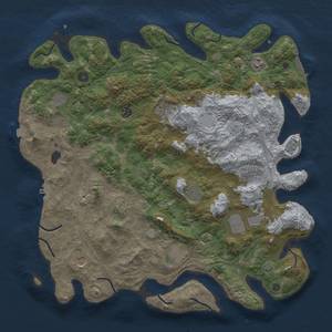 Thumbnail Rust Map: Procedural Map, Size: 4500, Seed: 2147483435, 19 Monuments