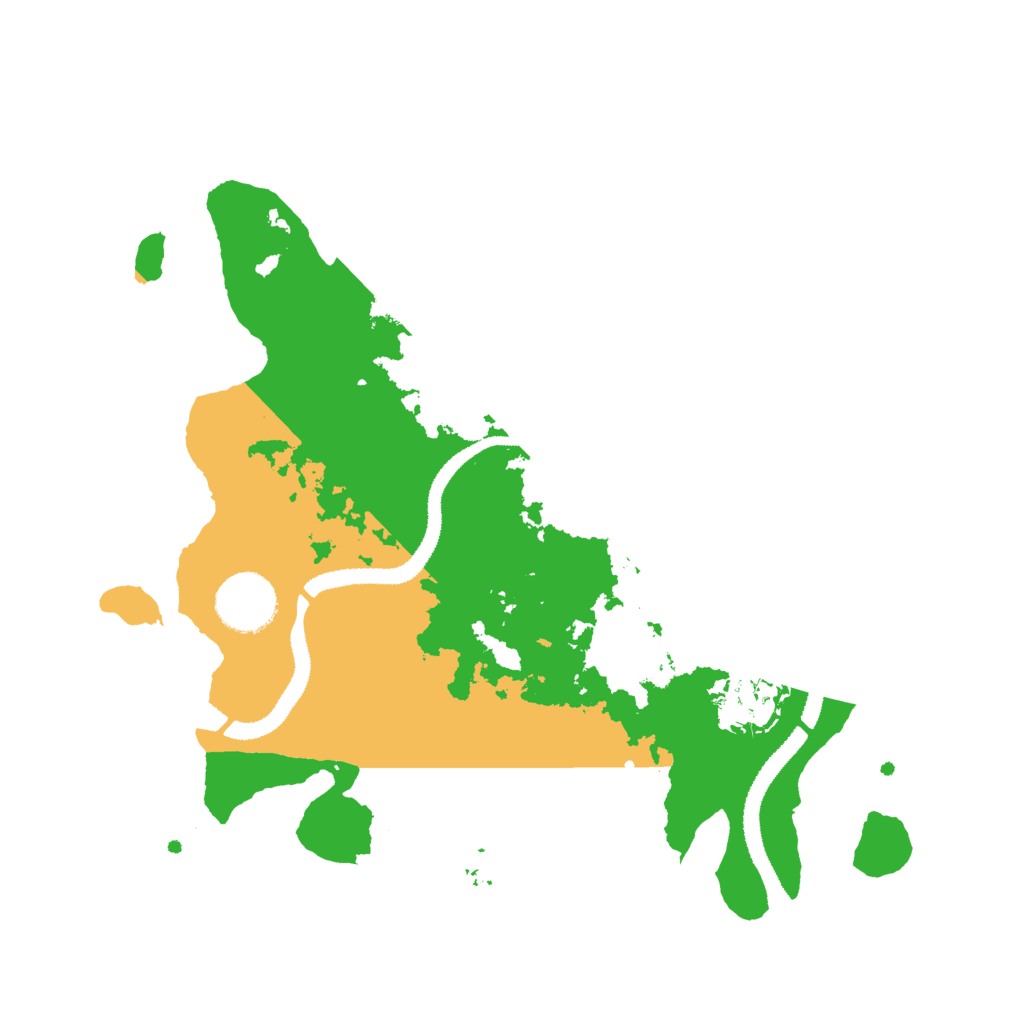 Biome Rust Map: Procedural Map, Size: 3000, Seed: 164598