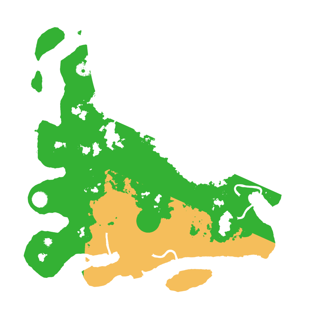 Biome Rust Map: Procedural Map, Size: 3500, Seed: 393514947