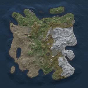 Thumbnail Rust Map: Procedural Map, Size: 3200, Seed: 11223, 13 Monuments