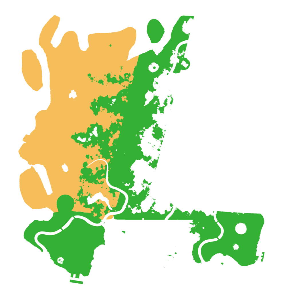 Biome Rust Map: Procedural Map, Size: 4500, Seed: 6464