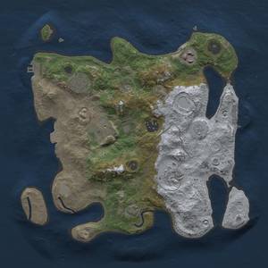 Thumbnail Rust Map: Procedural Map, Size: 3000, Seed: 1903999257, 13 Monuments