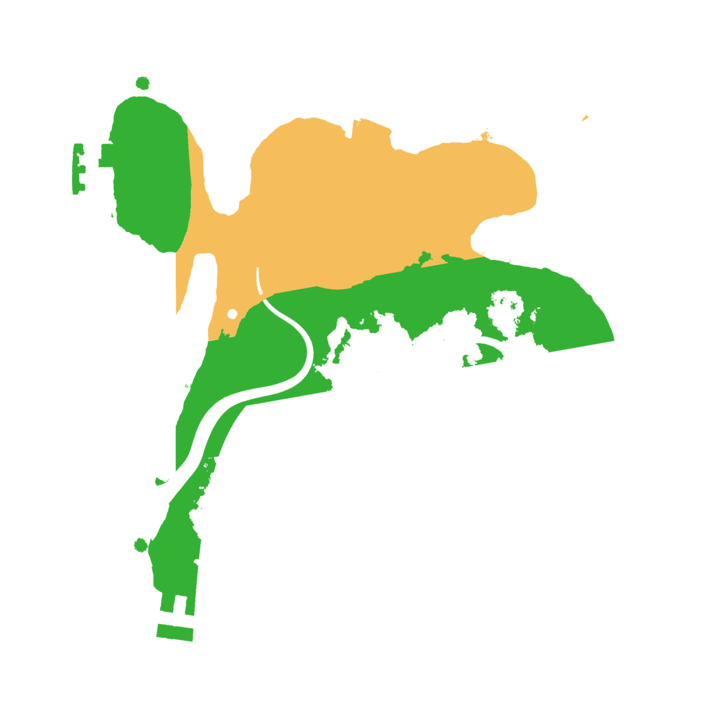 Biome Rust Map: Procedural Map, Size: 2100, Seed: 6785