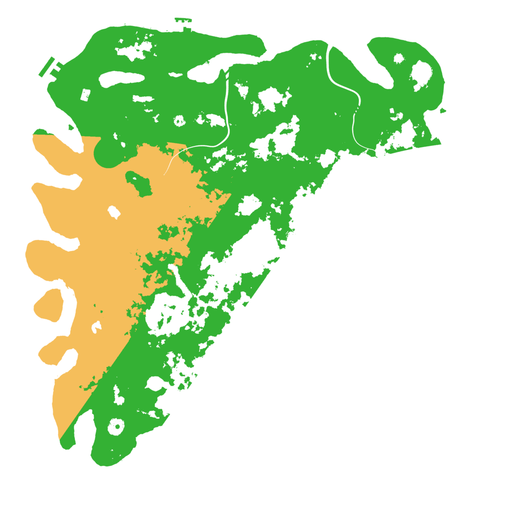 Biome Rust Map: Procedural Map, Size: 4500, Seed: 325351321
