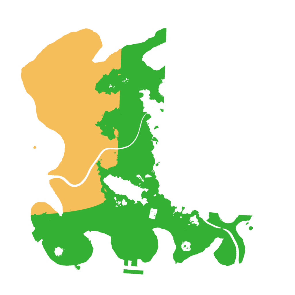 Biome Rust Map: Procedural Map, Size: 3000, Seed: 1289139738