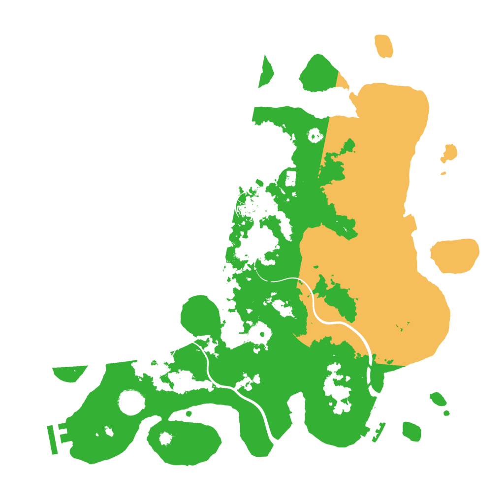 Biome Rust Map: Procedural Map, Size: 3500, Seed: 2047449510