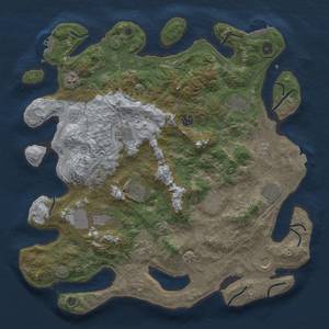 Thumbnail Rust Map: Procedural Map, Size: 4250, Seed: 702691678, 19 Monuments