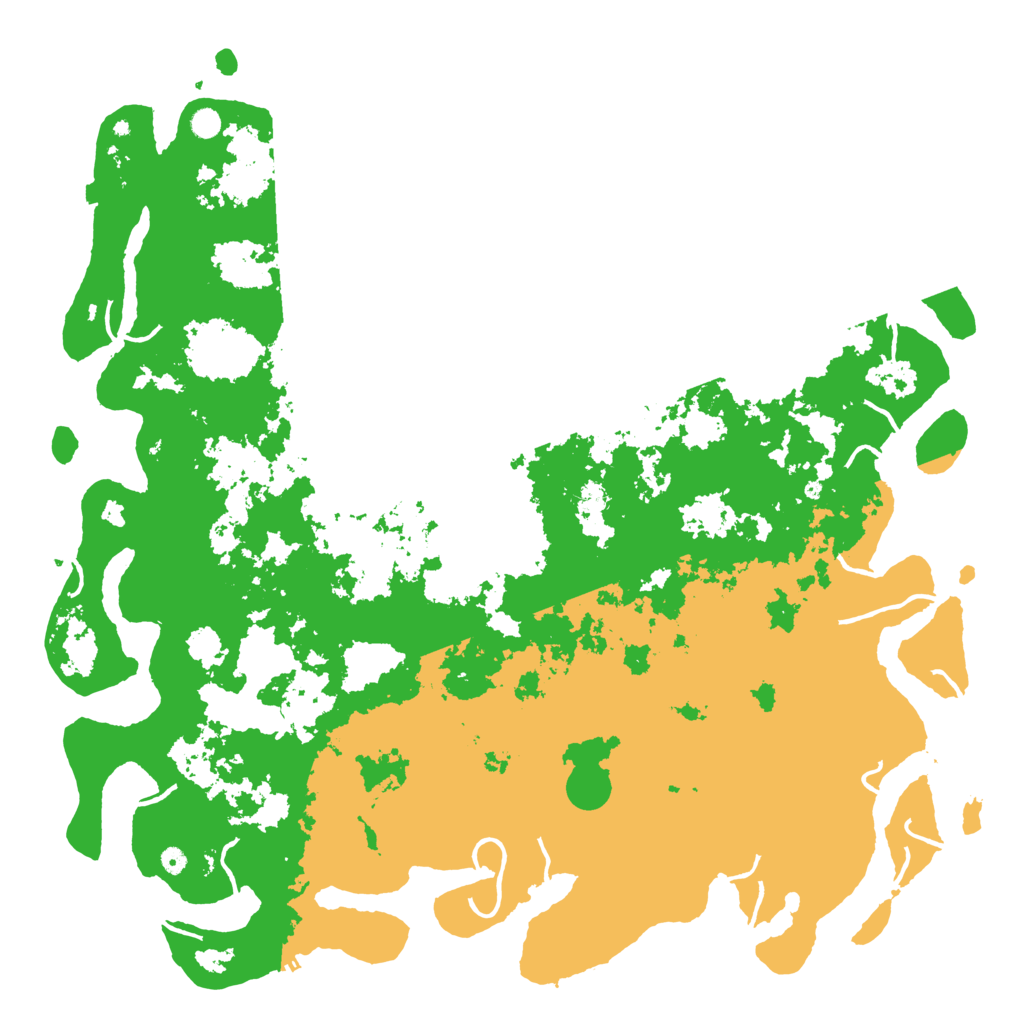 Biome Rust Map: Procedural Map, Size: 6000, Seed: 124523