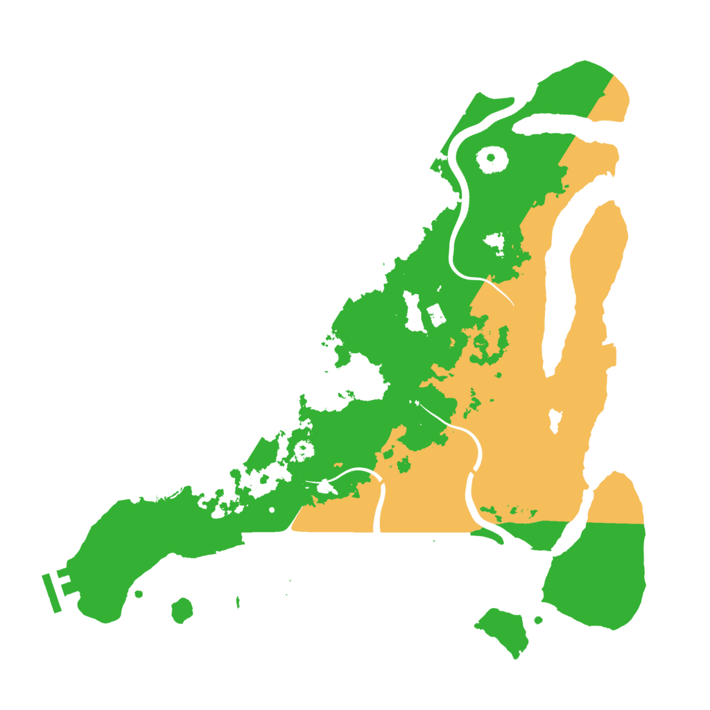Biome Rust Map: Procedural Map, Size: 3600, Seed: 24643635
