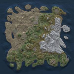 Thumbnail Rust Map: Procedural Map, Size: 4250, Seed: 340414669, 19 Monuments