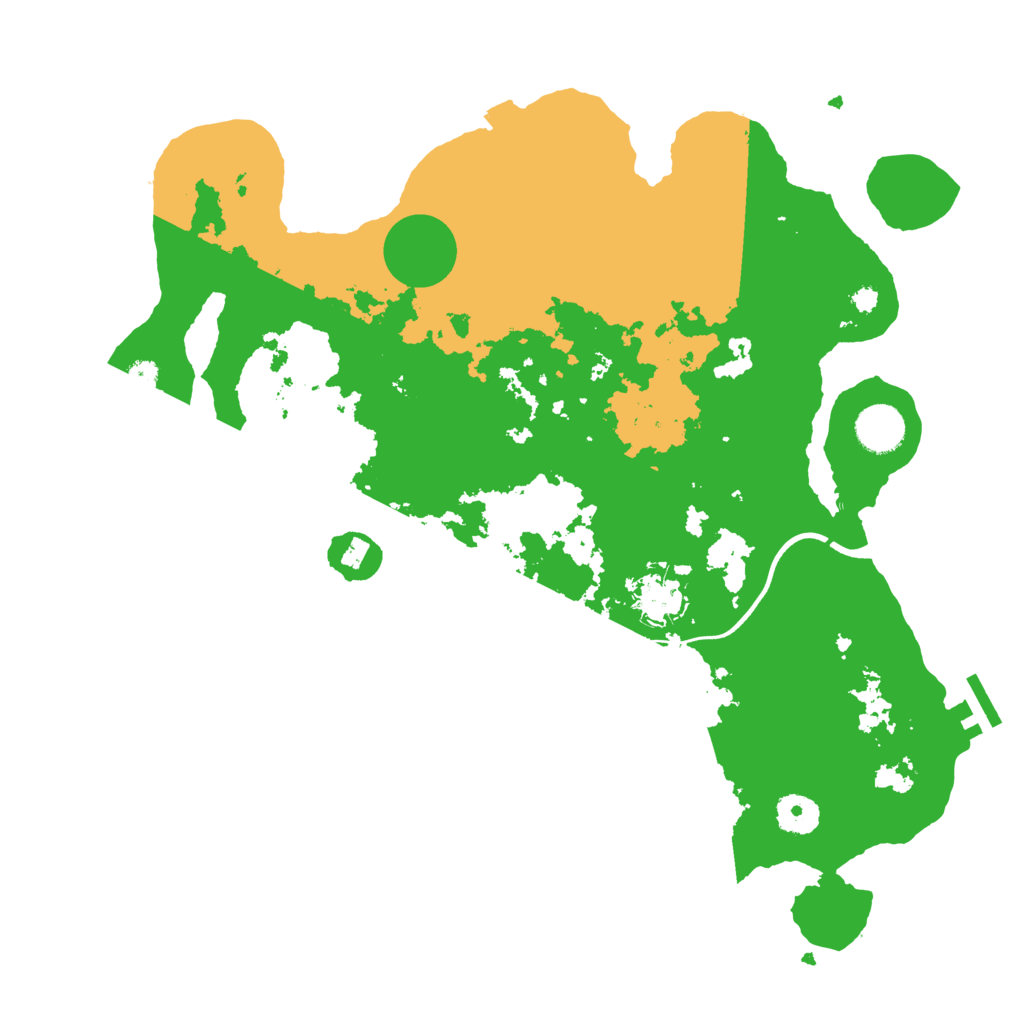 Biome Rust Map: Procedural Map, Size: 3700, Seed: 325381121