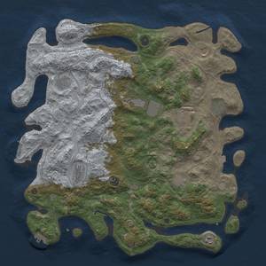 Thumbnail Rust Map: Procedural Map, Size: 4500, Seed: 1275307510, 19 Monuments