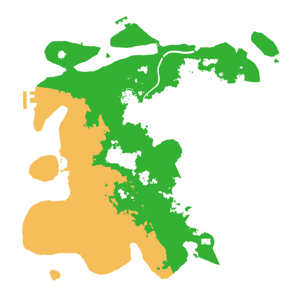 Biome Rust Map: Procedural Map, Size: 3500, Seed: 954240915