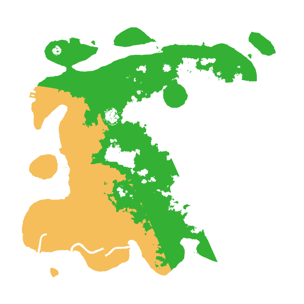 Biome Rust Map: Procedural Map, Size: 3500, Seed: 954240915