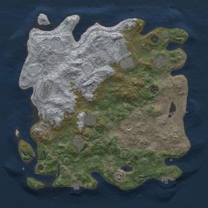 Thumbnail Rust Map: Procedural Map, Size: 4000, Seed: 318576526, 18 Monuments