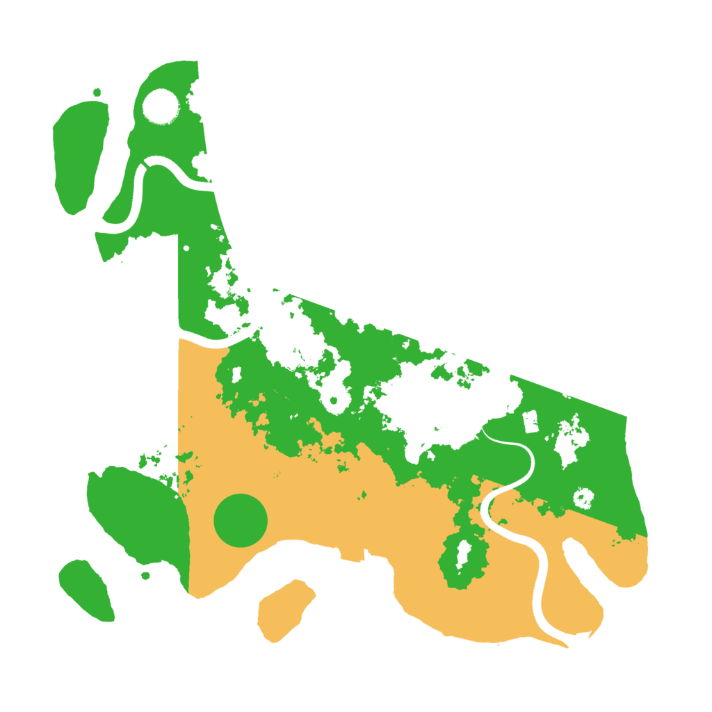 Biome Rust Map: Procedural Map, Size: 3500, Seed: 776645926
