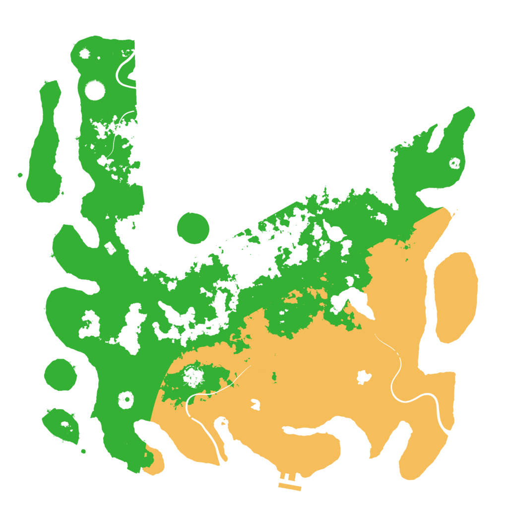 Biome Rust Map: Procedural Map, Size: 4500, Seed: 977594307