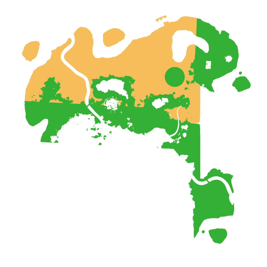 Biome Rust Map: Procedural Map, Size: 3550, Seed: 69057165