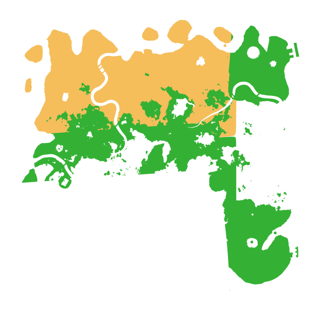 Biome Rust Map: Procedural Map, Size: 4500, Seed: 20231207