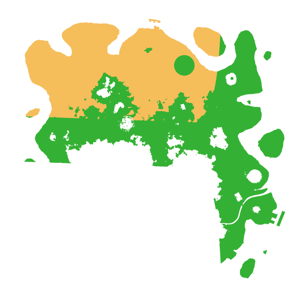 Biome Rust Map: Procedural Map, Size: 3900, Seed: 49741619