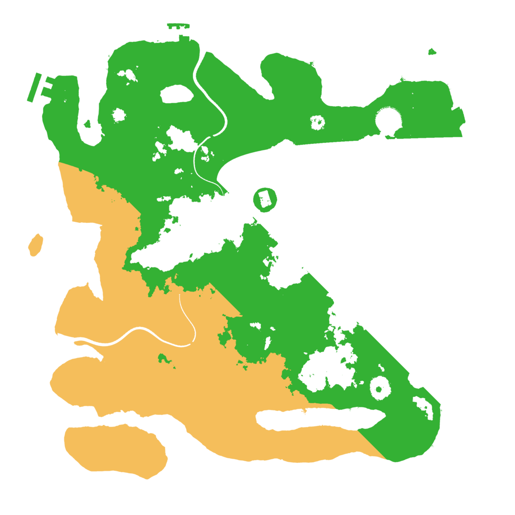 Biome Rust Map: Procedural Map, Size: 3500, Seed: 28746253