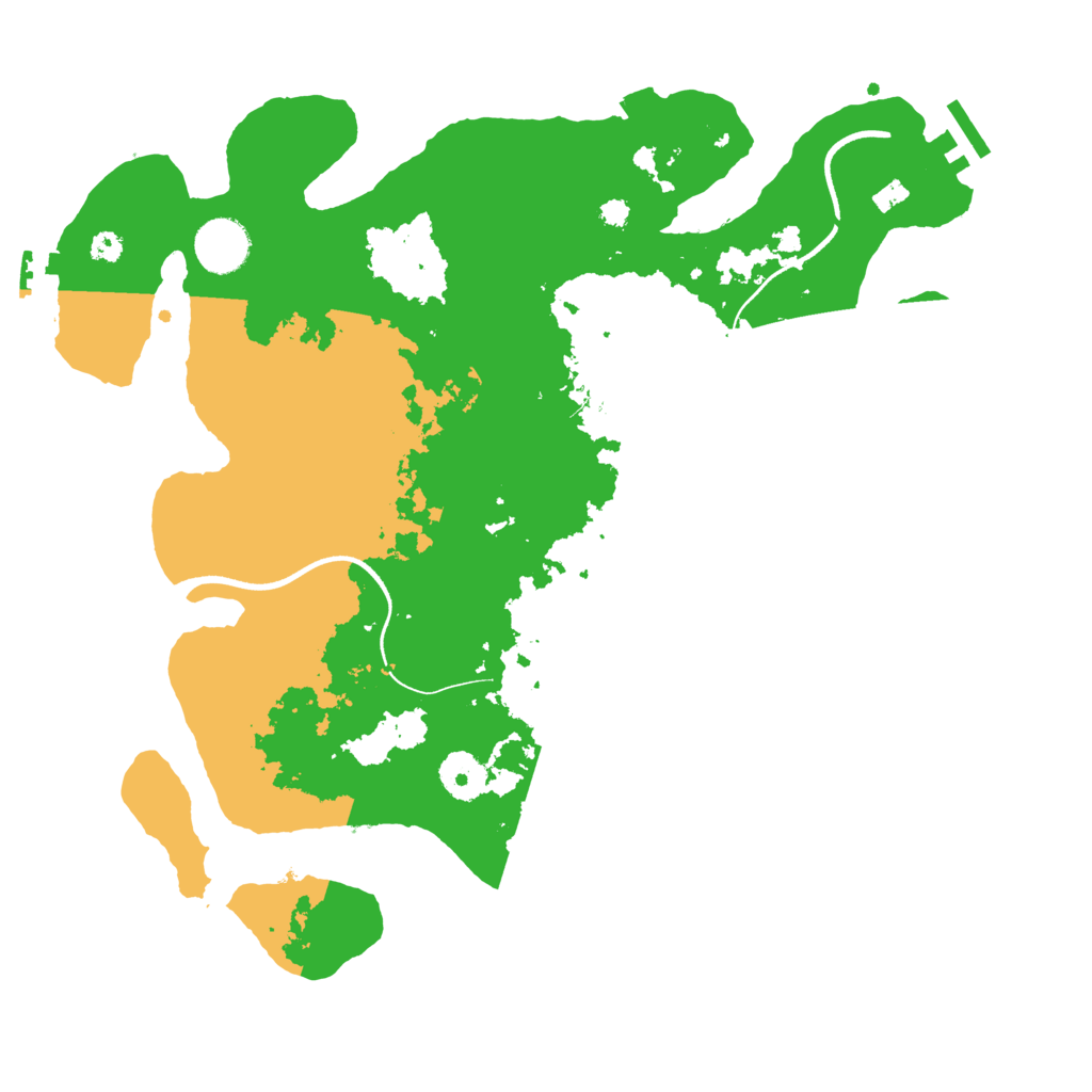 Biome Rust Map: Procedural Map, Size: 3500, Seed: 2058088545