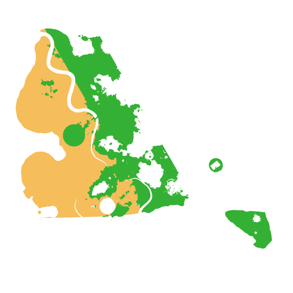 Biome Rust Map: Procedural Map, Size: 3500, Seed: 1587499019