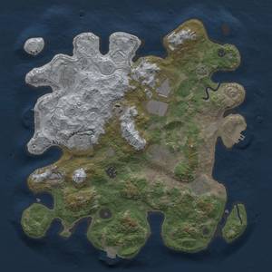 Thumbnail Rust Map: Procedural Map, Size: 3500, Seed: 1522546112, 15 Monuments