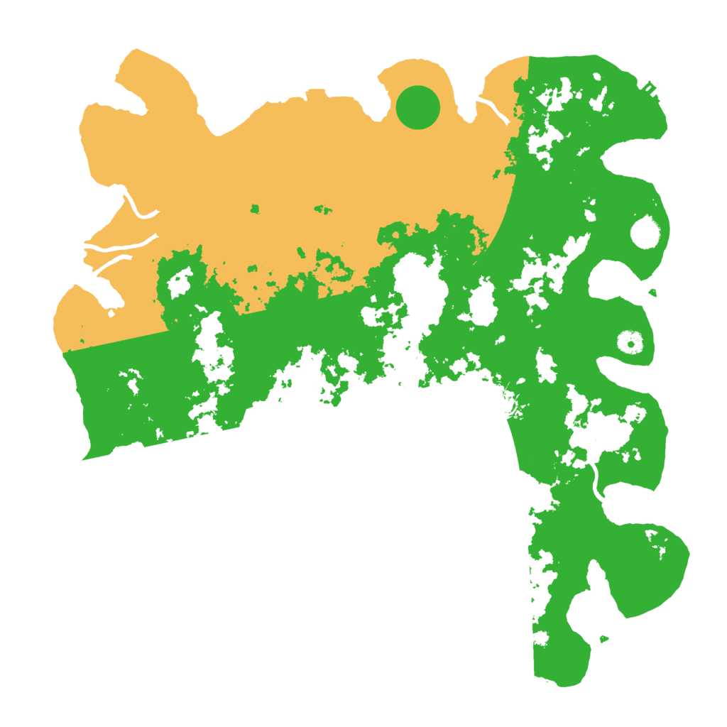 Biome Rust Map: Procedural Map, Size: 4350, Seed: 870507