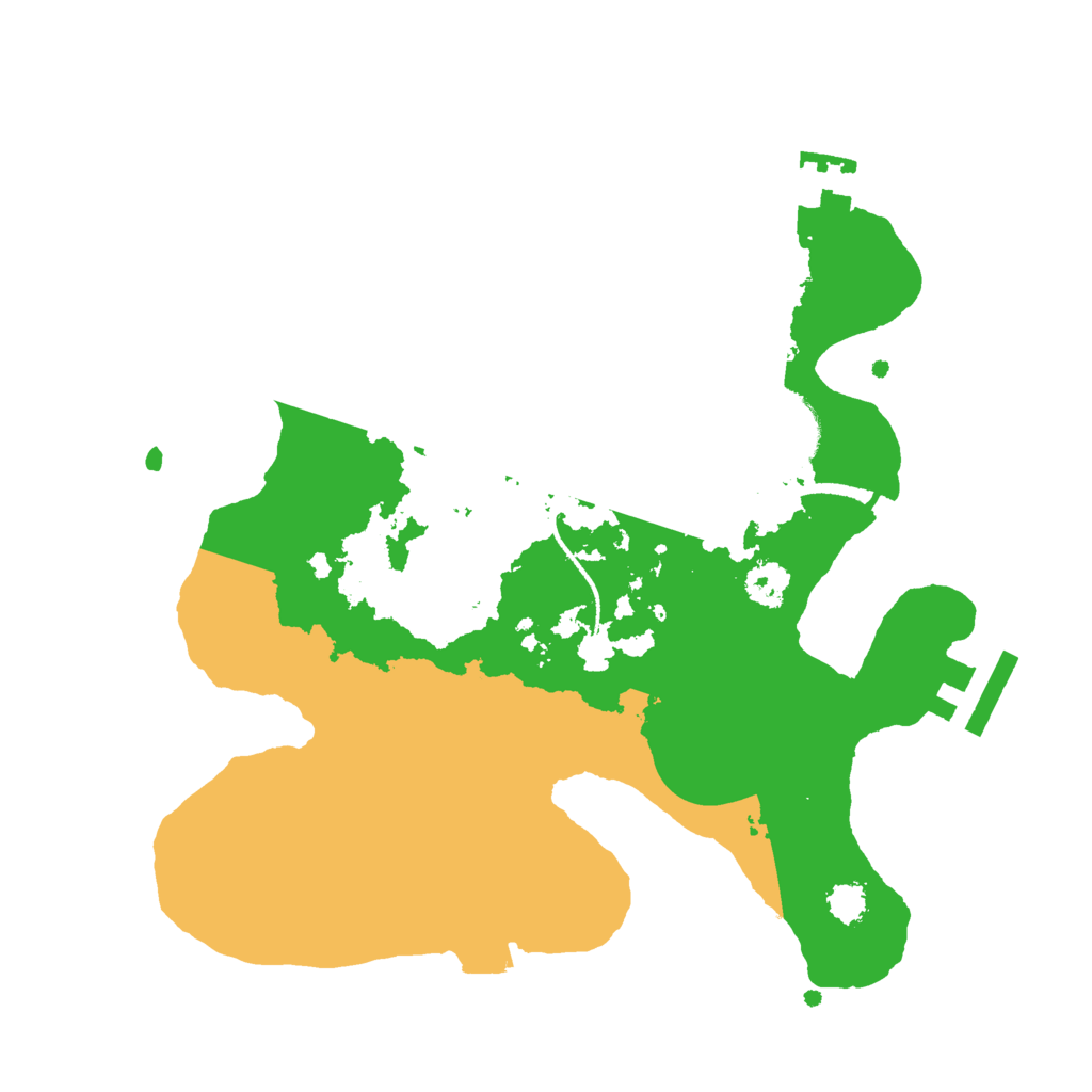 Biome Rust Map: Procedural Map, Size: 2500, Seed: 5993354