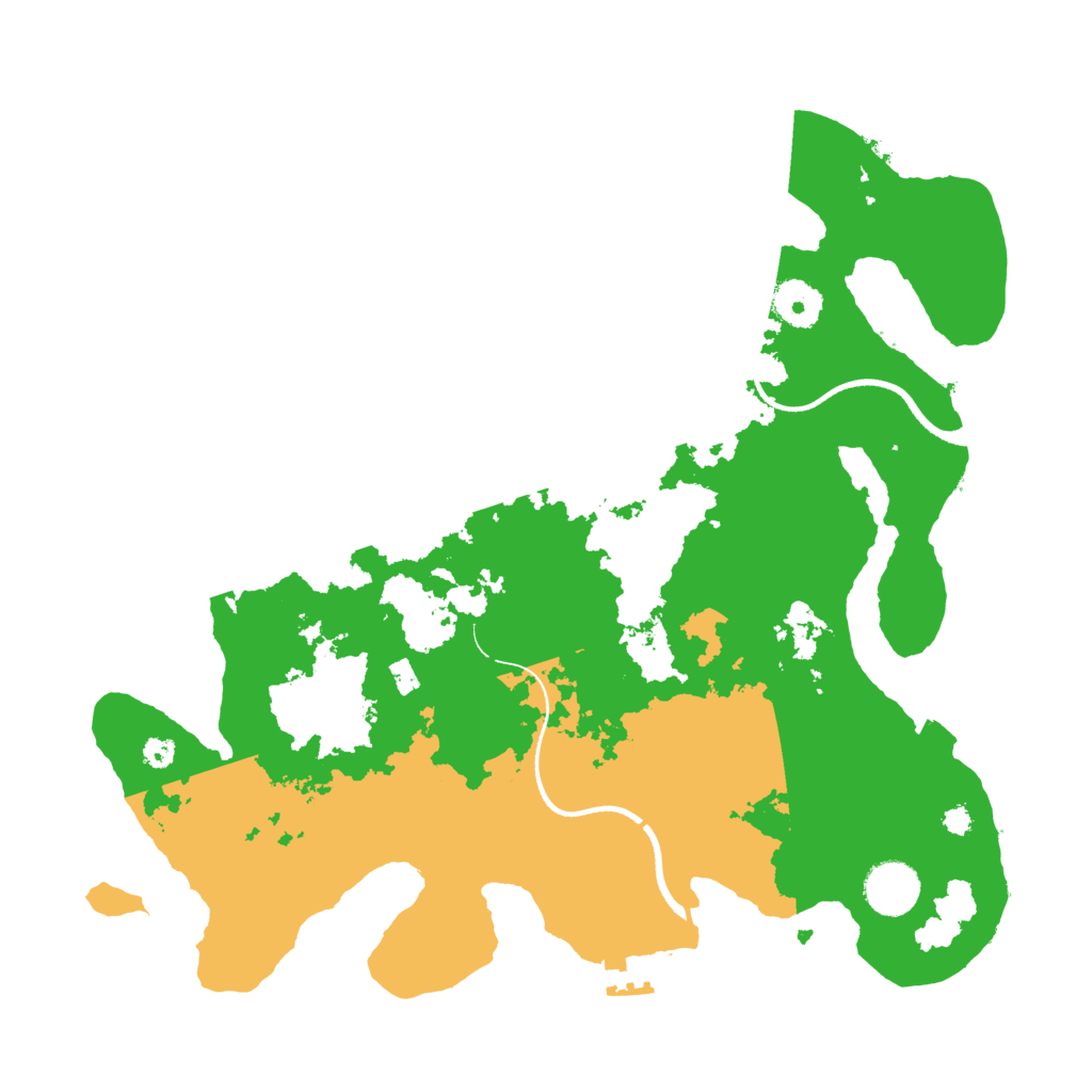 Biome Rust Map: Procedural Map, Size: 3500, Seed: 146180804