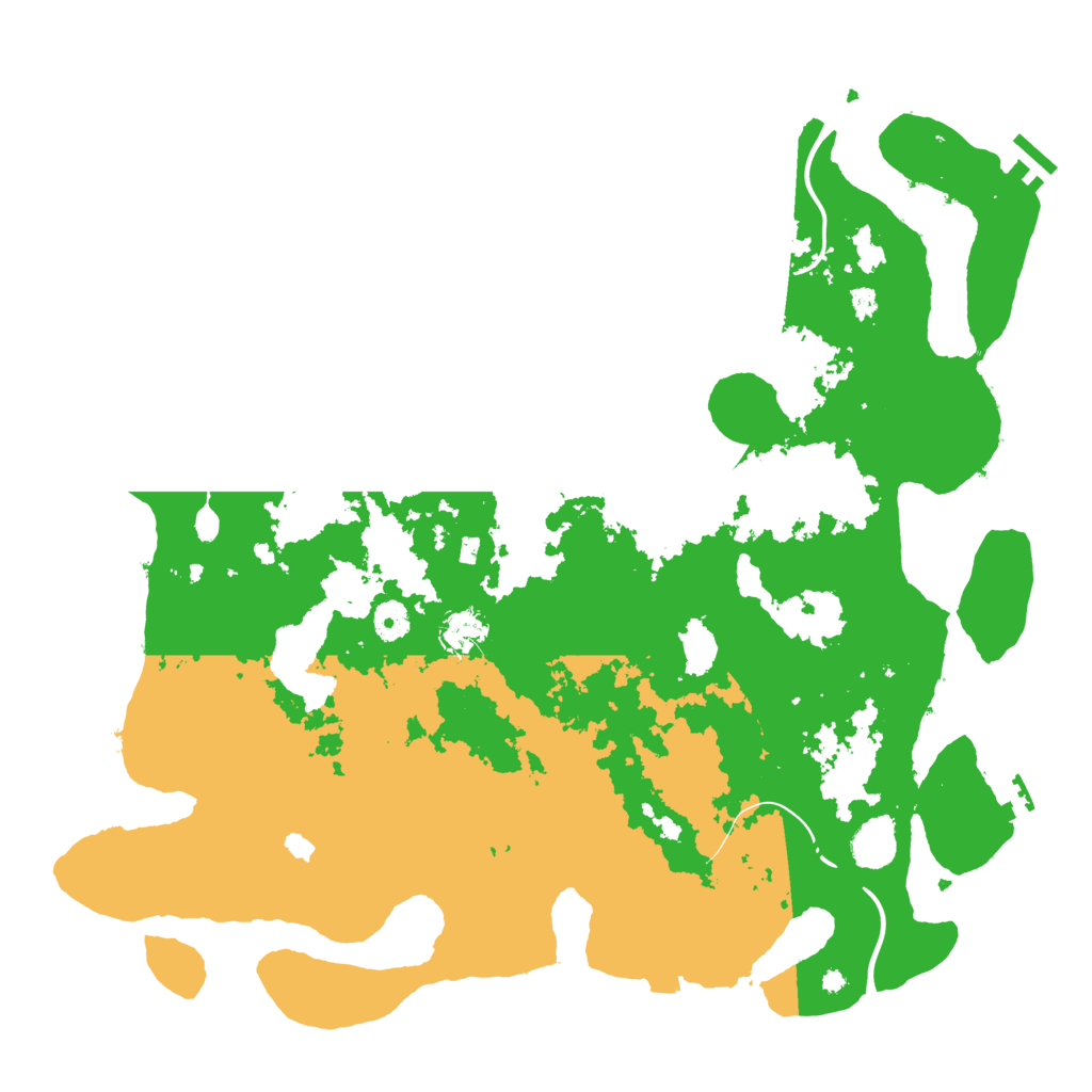 Biome Rust Map: Procedural Map, Size: 4300, Seed: 38927