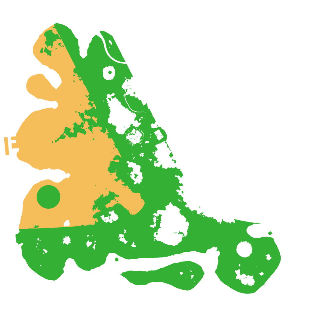 Biome Rust Map: Procedural Map, Size: 3500, Seed: 81049115