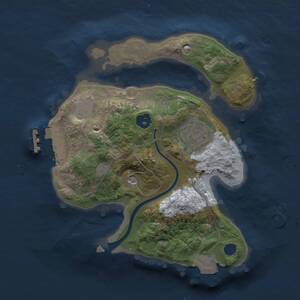 Thumbnail Rust Map: Procedural Map, Size: 2000, Seed: 1303998536, 4 Monuments