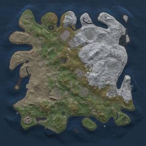 Thumbnail Rust Map: Procedural Map, Size: 3700, Seed: 1790669140, 17 Monuments