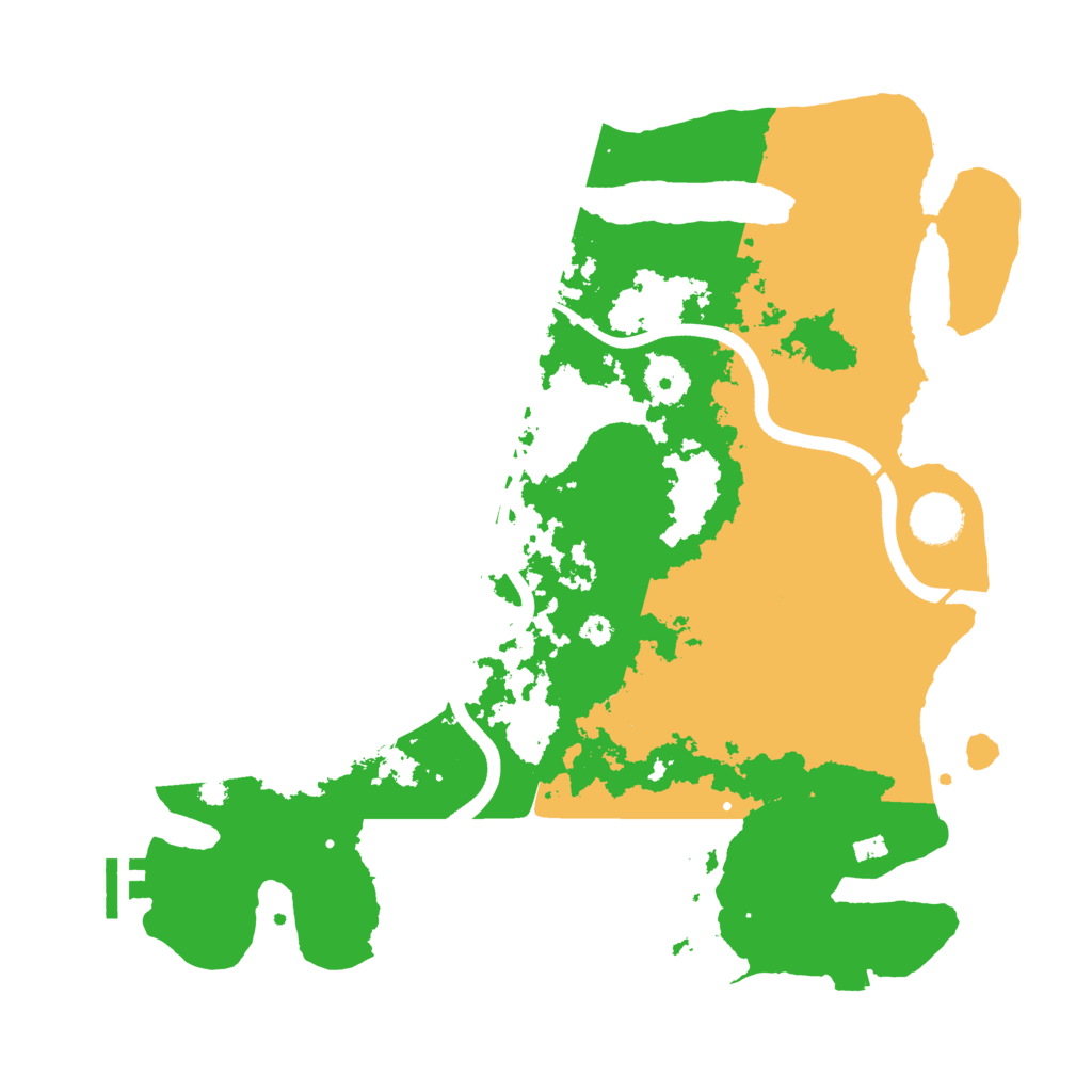 Biome Rust Map: Procedural Map, Size: 3650, Seed: 45932729