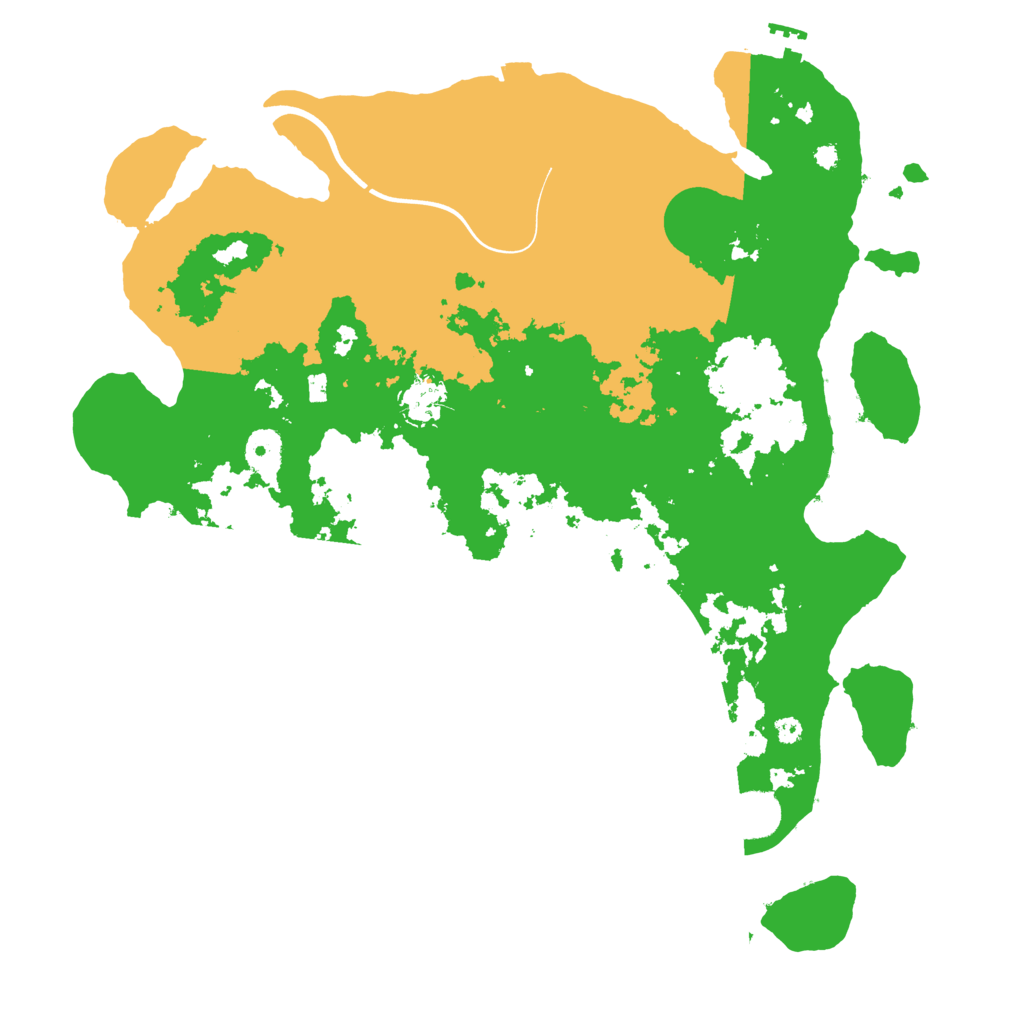 Biome Rust Map: Procedural Map, Size: 3900, Seed: 30154878