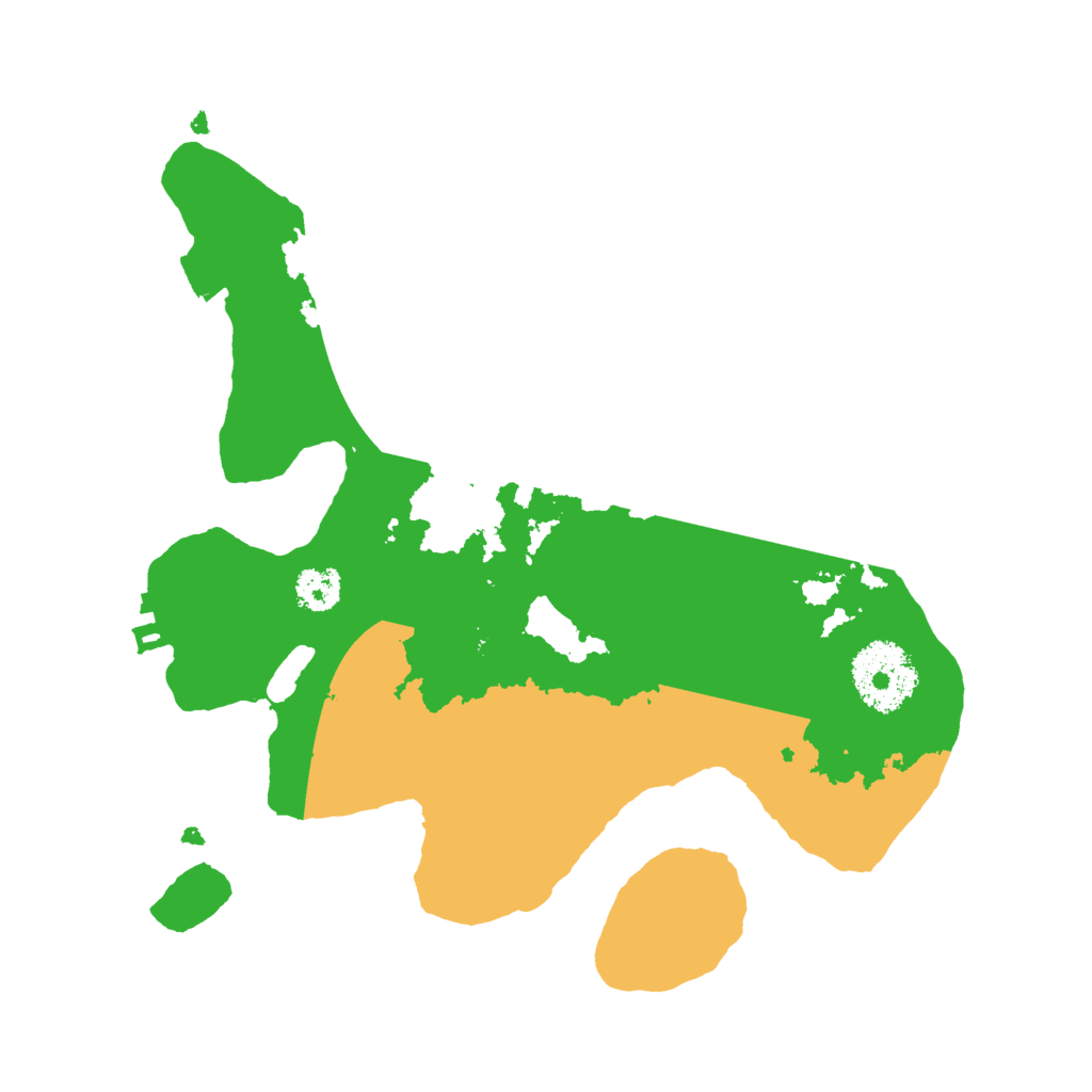 Biome Rust Map: Procedural Map, Size: 2500, Seed: 1054136075