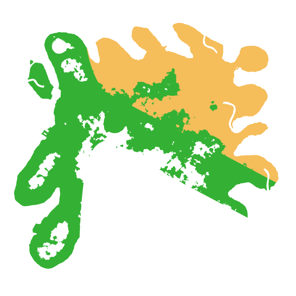 Biome Rust Map: Procedural Map, Size: 3600, Seed: 64862712