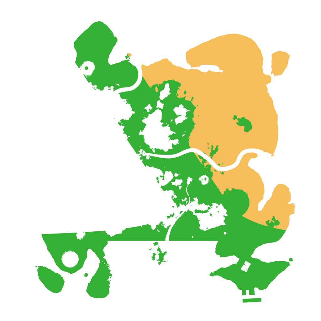 Biome Rust Map: Procedural Map, Size: 3450, Seed: 68891634