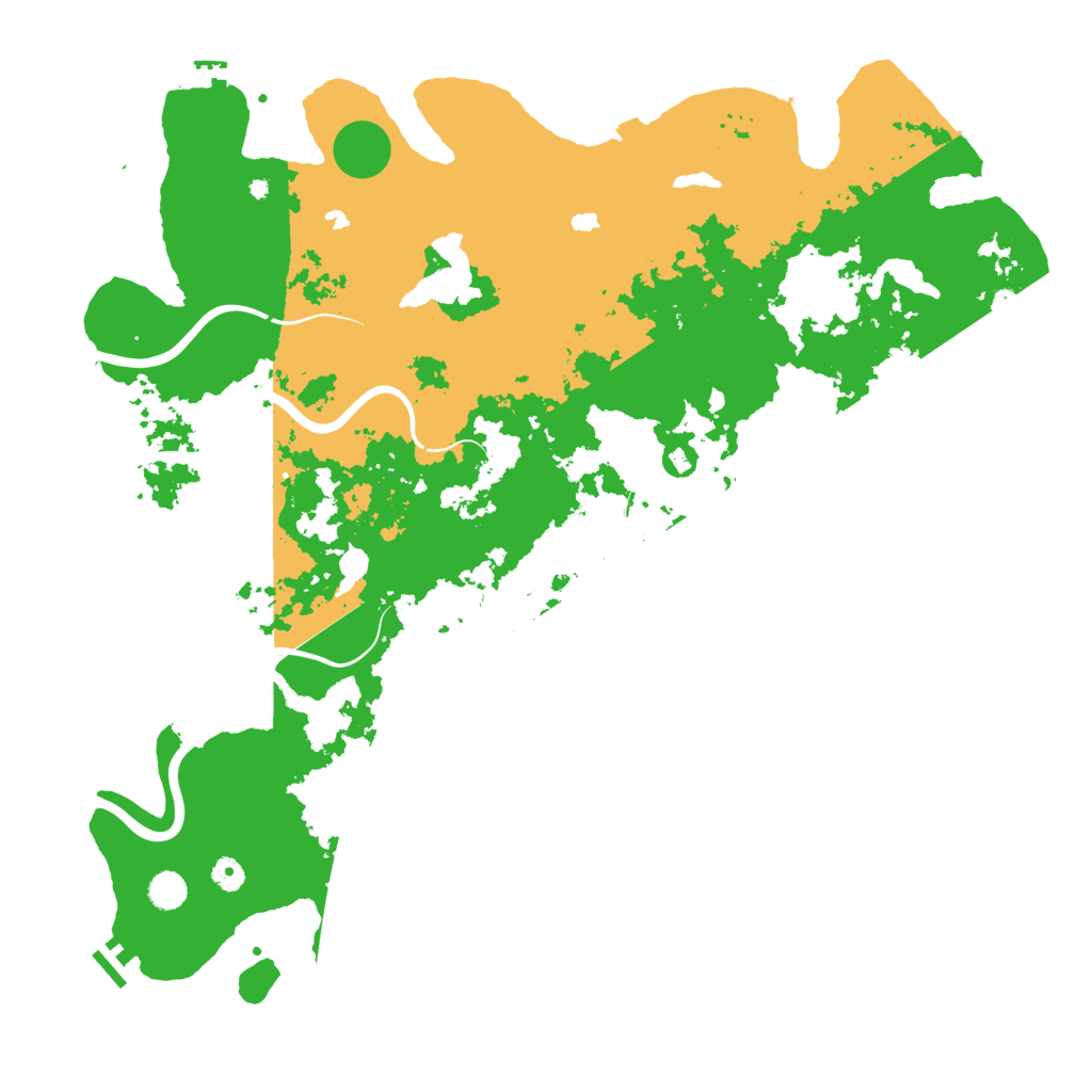 Biome Rust Map: Procedural Map, Size: 5000, Seed: 136191