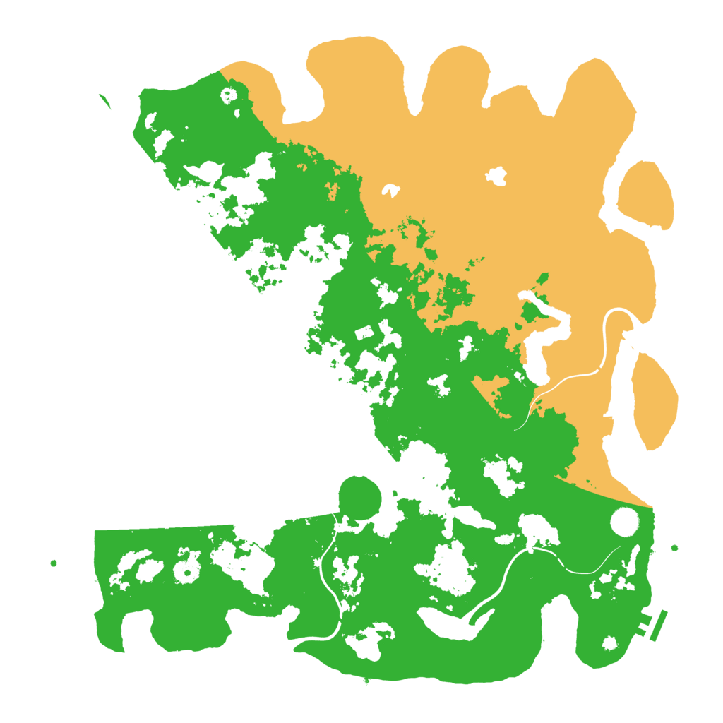 Biome Rust Map: Procedural Map, Size: 4500, Seed: 784325296