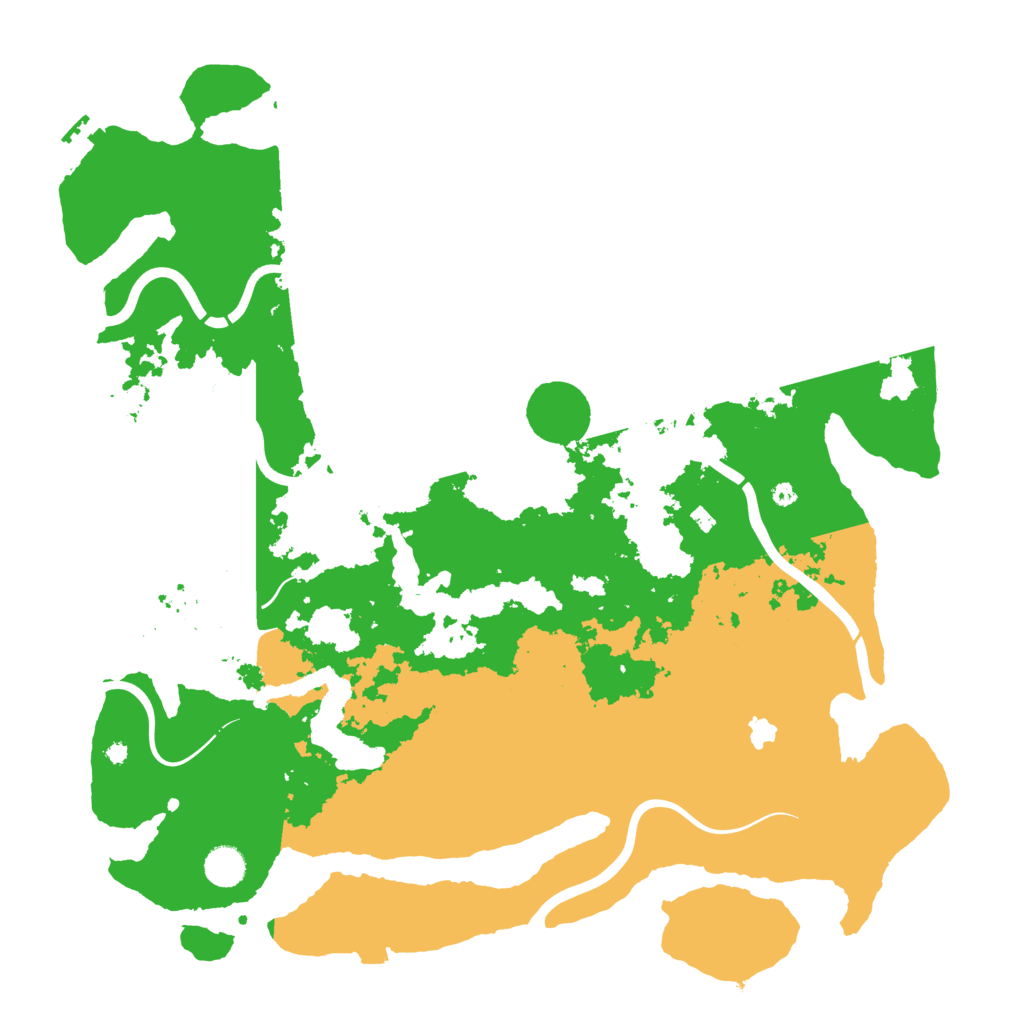 Biome Rust Map: Procedural Map, Size: 4400, Seed: 78209839