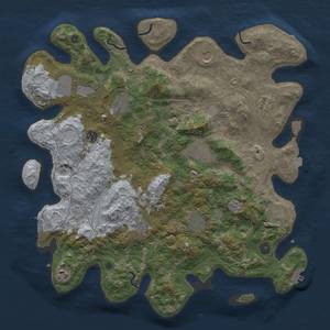 Thumbnail Rust Map: Procedural Map, Size: 4250, Seed: 131822770, 19 Monuments