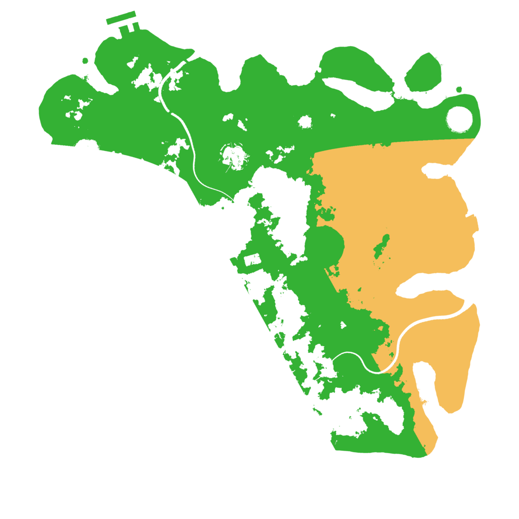 Biome Rust Map: Procedural Map, Size: 3500, Seed: 41811460
