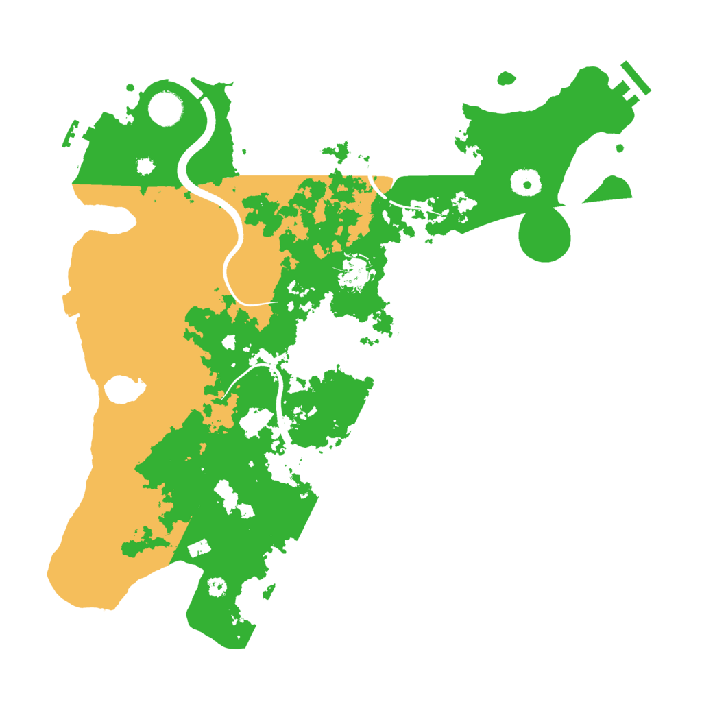 Biome Rust Map: Procedural Map, Size: 3600, Seed: 12305133