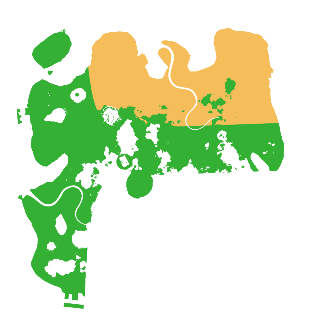 Biome Rust Map: Procedural Map, Size: 3200, Seed: 665683233